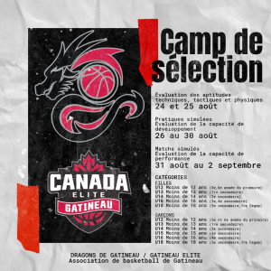 Camp de sélection 2024-25 Dragons de Gatineau/Gatineau Elite